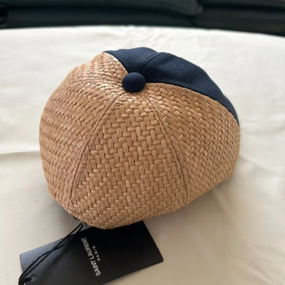 Saint Laurent NAVY BLUE Baseball cap 57cm display picture 2